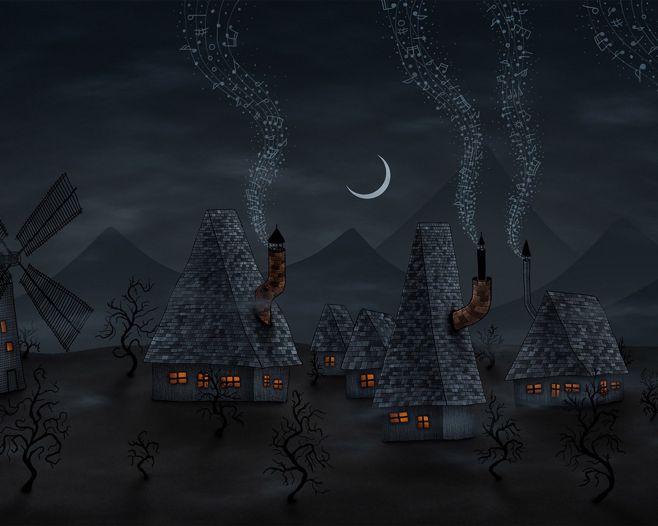 Vlads moon téma wallpaper #36 - 1280x1024
