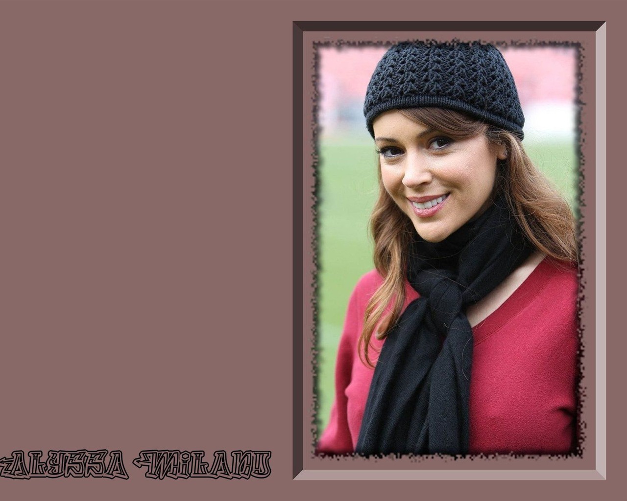 Alyssa Milano krásnou tapetu #4 - 1280x1024