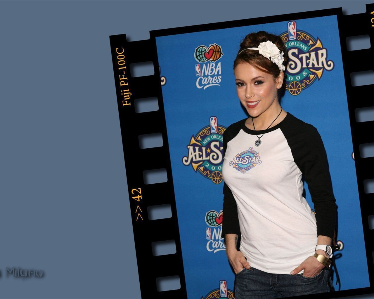 Alyssa Milano krásnou tapetu #7 - 1280x1024