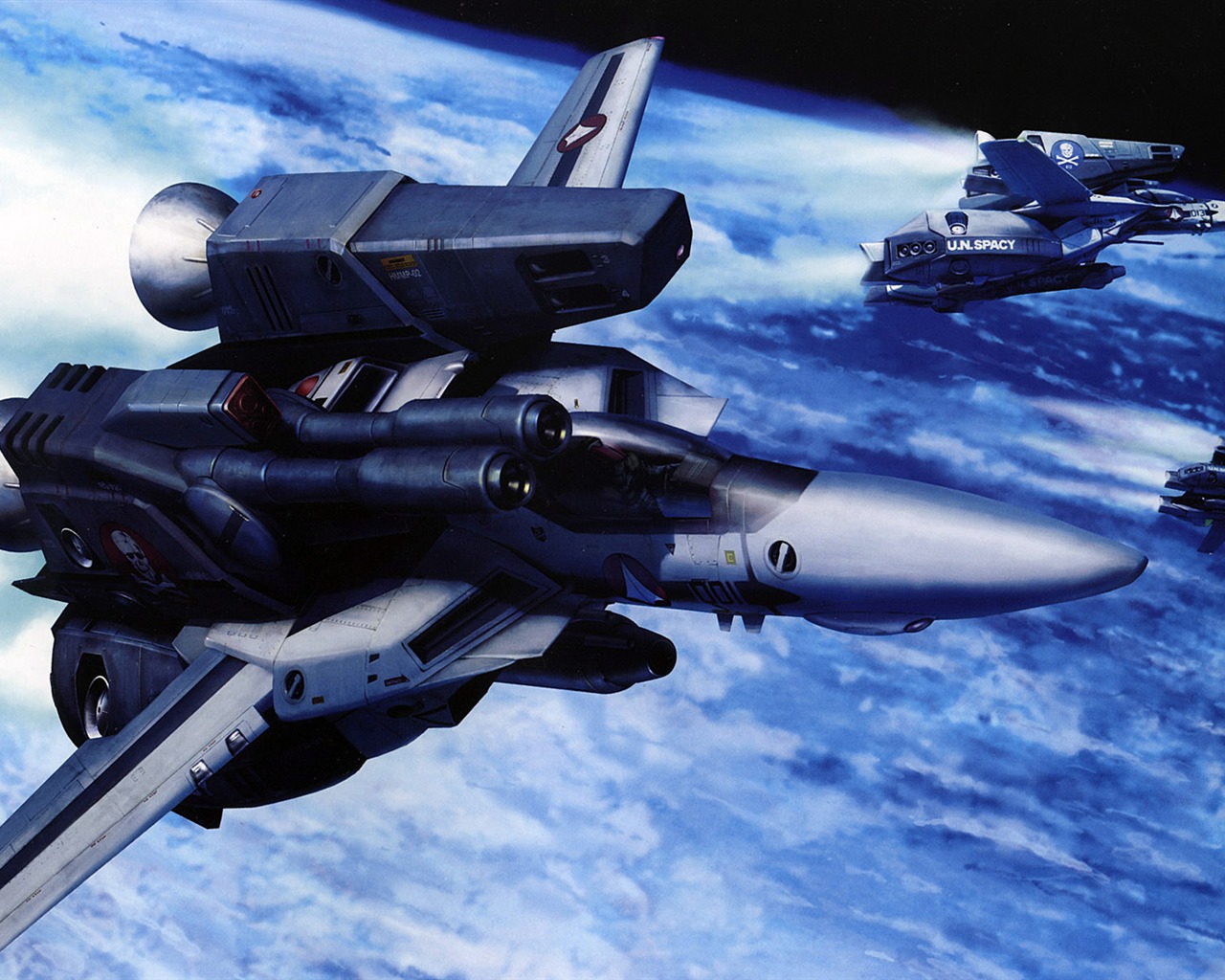 Fond d'écran de combat Macross (2) #3 - 1280x1024