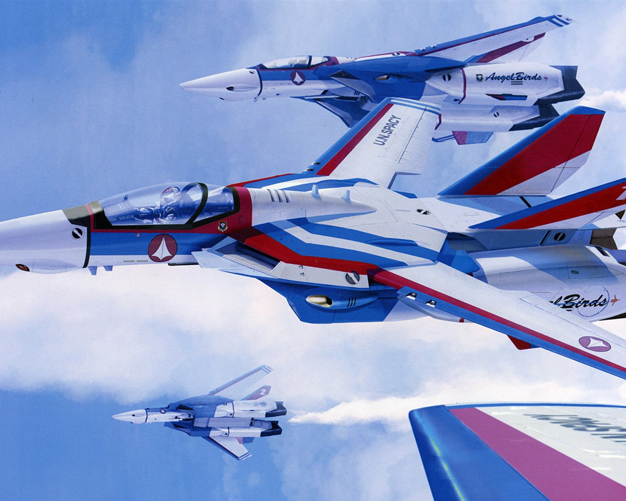 Fond d'écran de combat Macross (2) #12 - 1280x1024