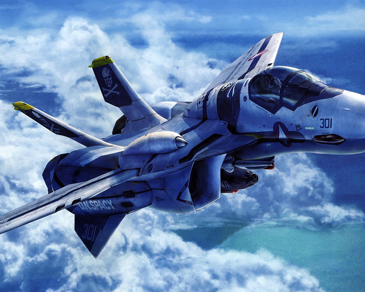 Fond d'écran de combat Macross (1) #3 - 1280x1024