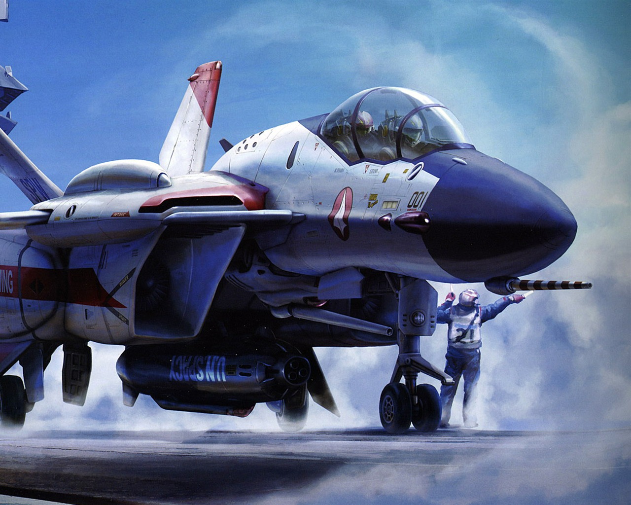 Macross fighter wallpaper (1) #20 - 1280x1024