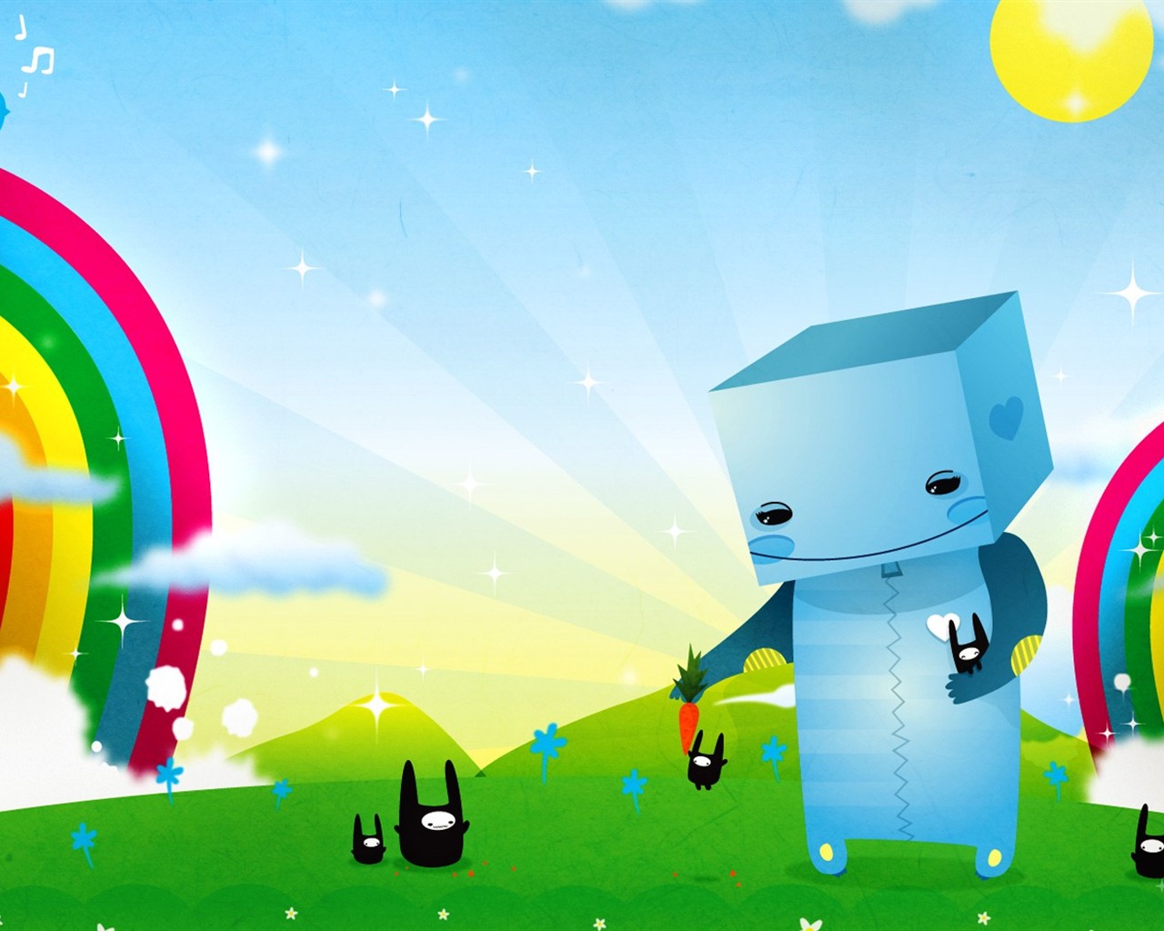 Indeepop kreativní tapety ilustrace design #1 - 1280x1024