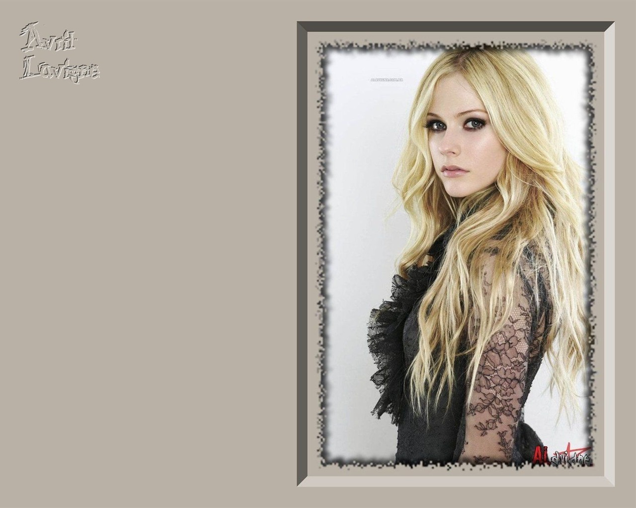 Avril Lavigne krásnou tapetu #5 - 1280x1024