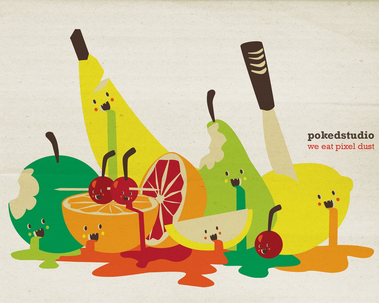 Šťouchl Studio příliv wallpaper ilustrace design #11 - 1280x1024