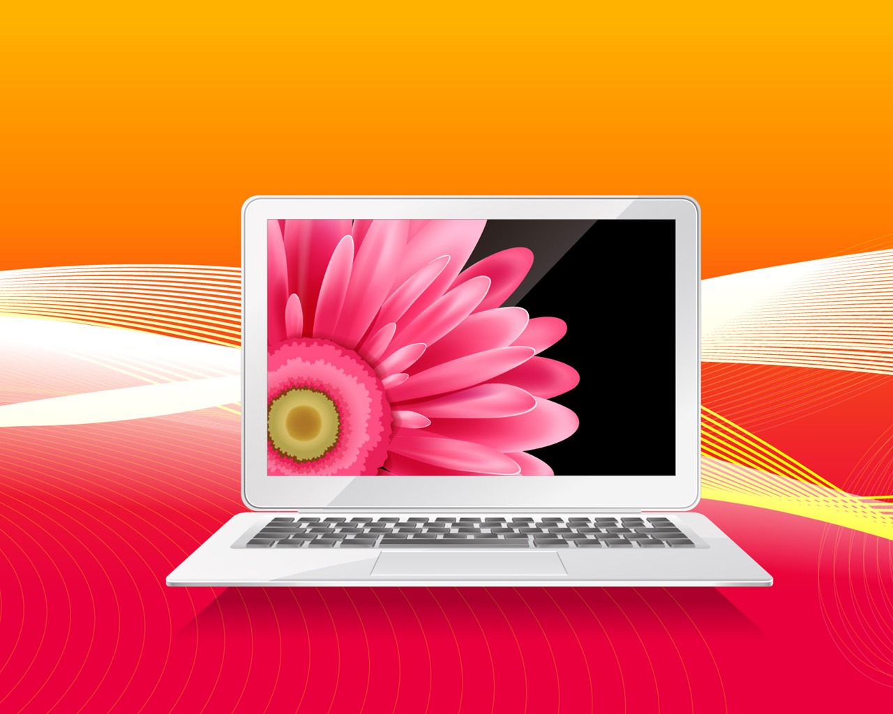 Three-dimensional design vector wallpaper #1 - 1280x1024