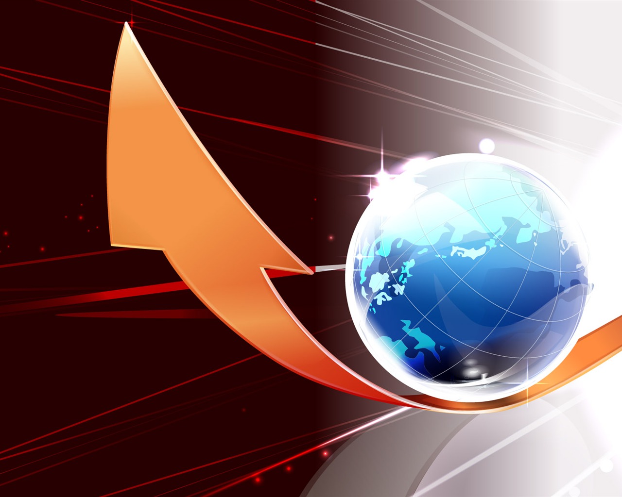 Three-dimensional design vector wallpaper #2 - 1280x1024