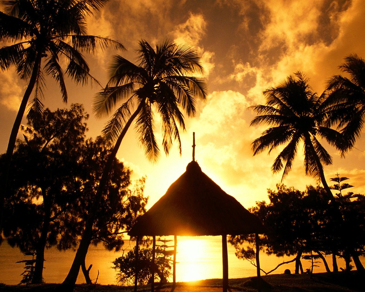 Beach ostrov tapety (1) #9 - 1280x1024