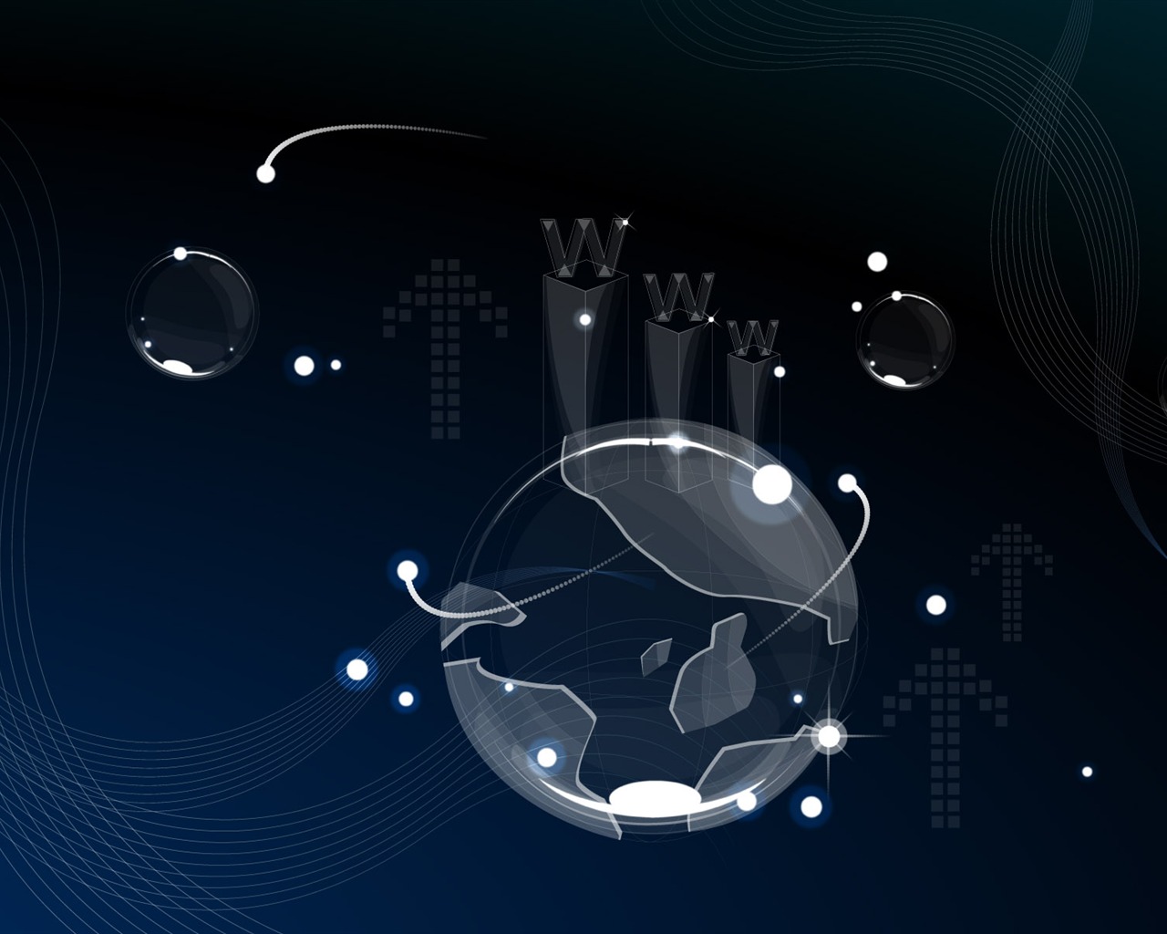 Three-dimensional design vector wallpaper (2) #2 - 1280x1024