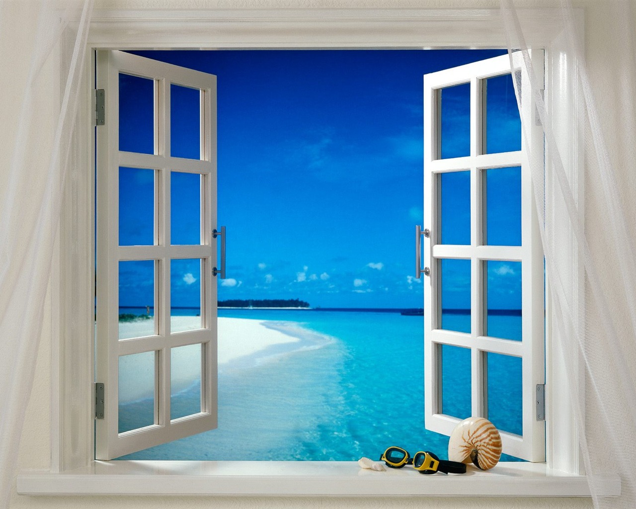 Beach ostrov tapety (2) #25 - 1280x1024