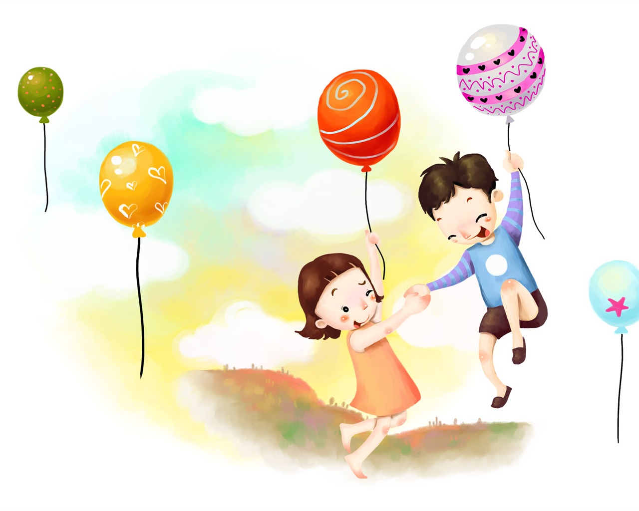 Widescreen wallpaper childhood dream (2) #4 - 1280x1024