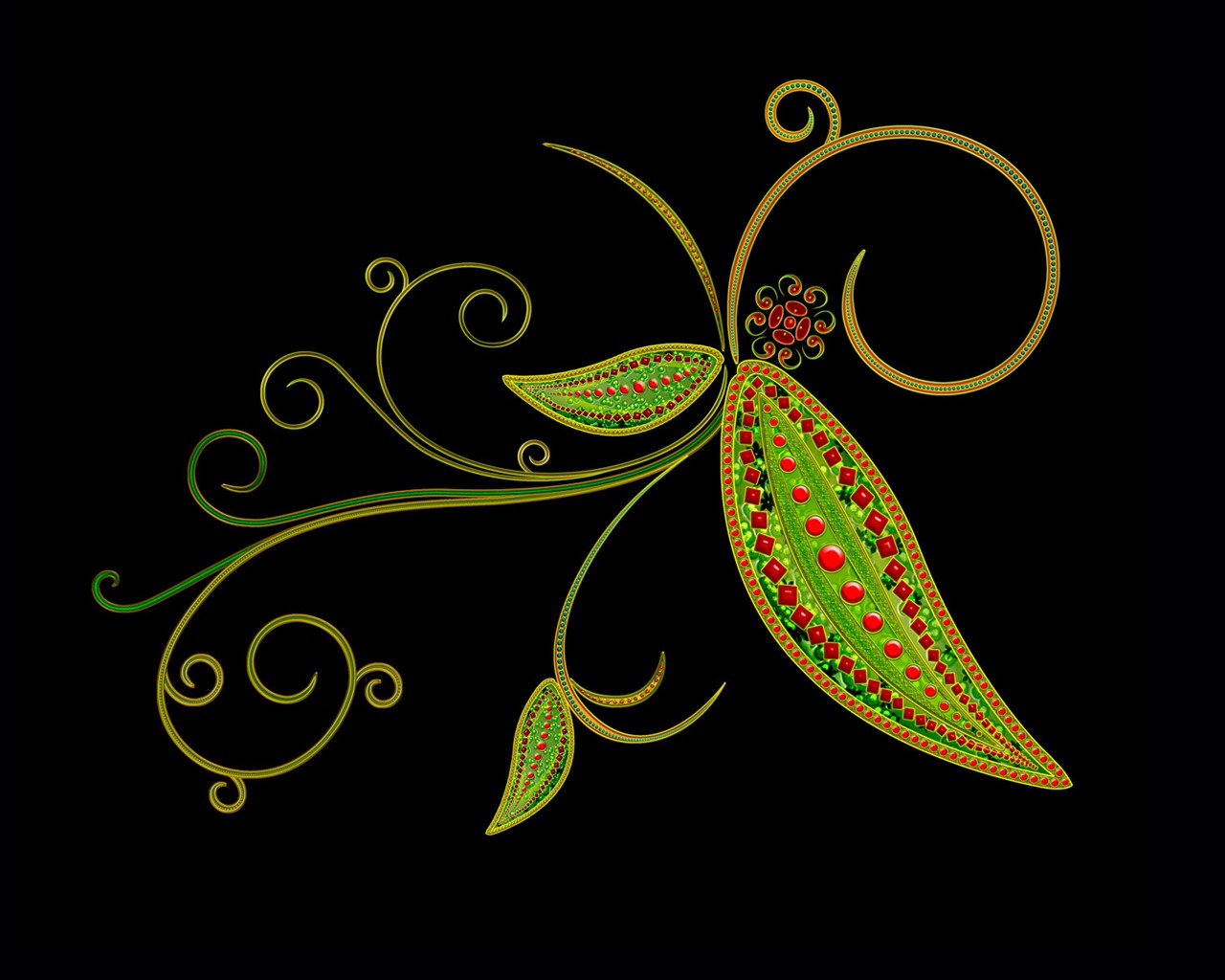 Barevný vzor tapety (1) #7 - 1280x1024