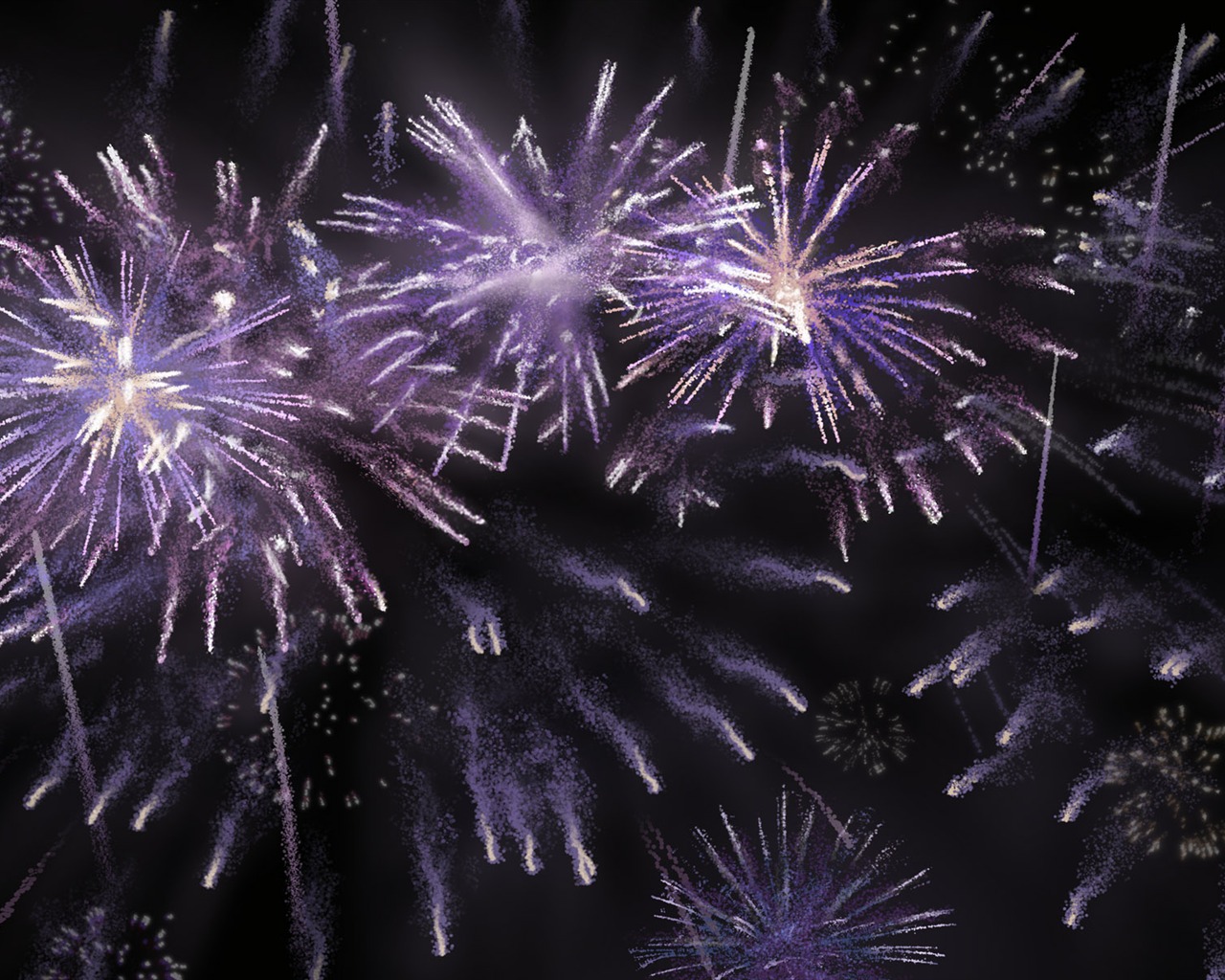 Colorful fireworks HD wallpaper #3 - 1280x1024