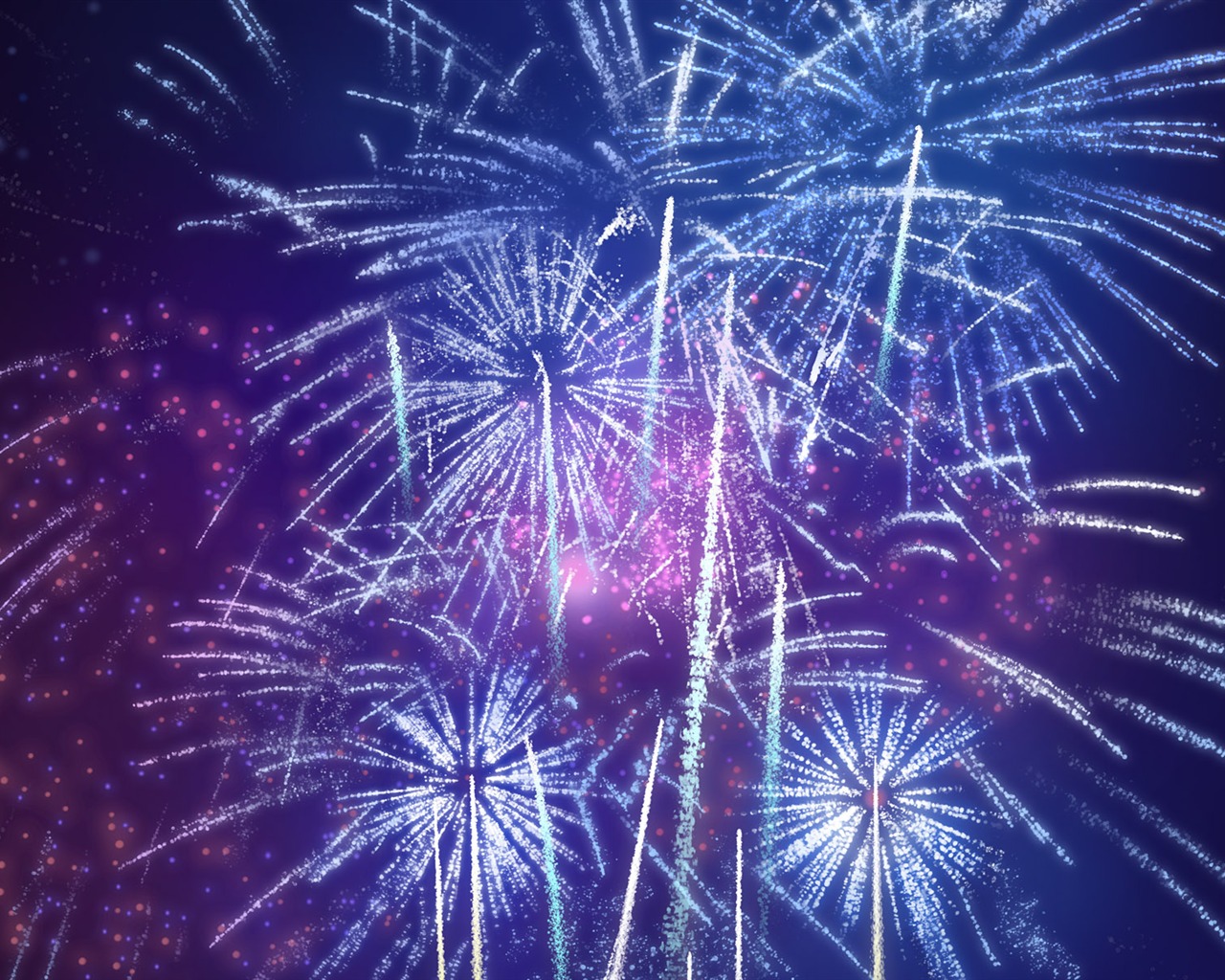 Colorful fireworks HD wallpaper #15 - 1280x1024