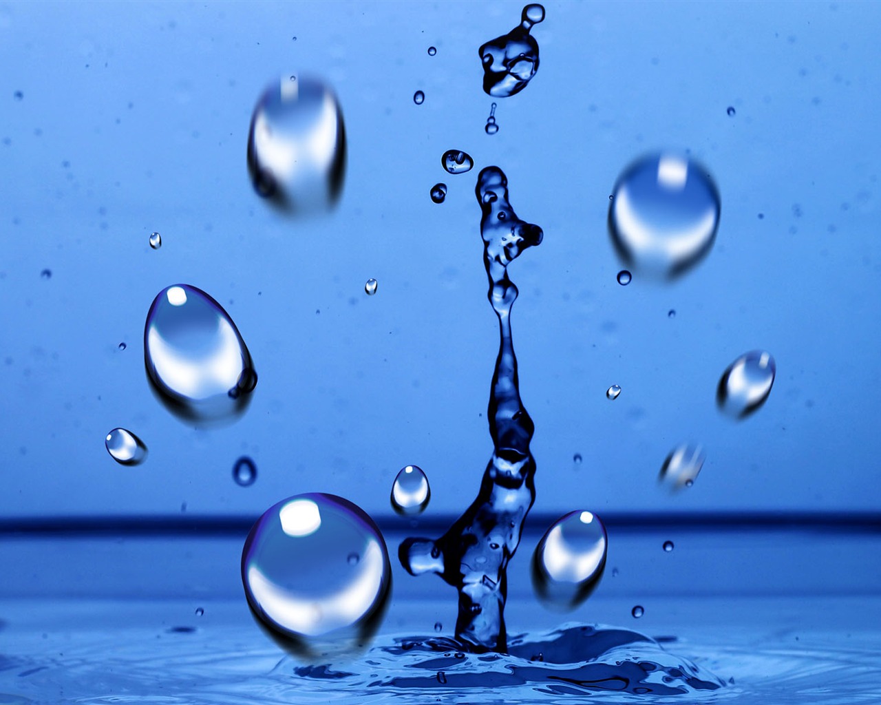 Colorful Water drops HD wallpaper #5 - 1280x1024