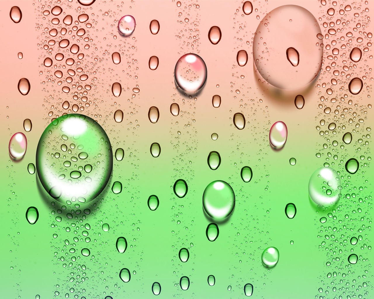 Colorful Water drops HD wallpaper #11 - 1280x1024