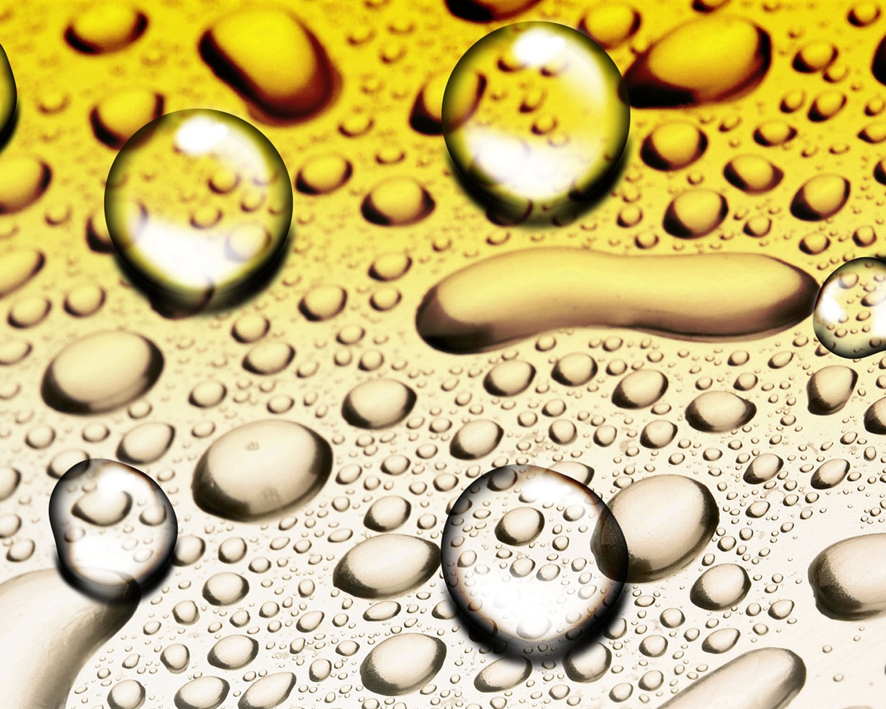 Colorful Water drops HD wallpaper #15 - 1280x1024