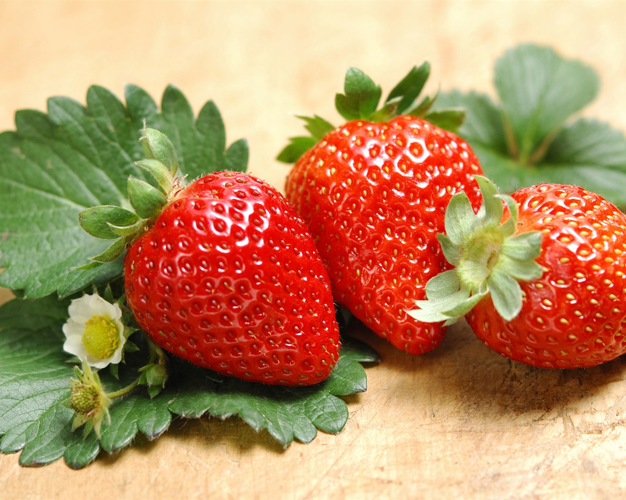 HD Wallpaper frischen Erdbeeren #5 - 1280x1024