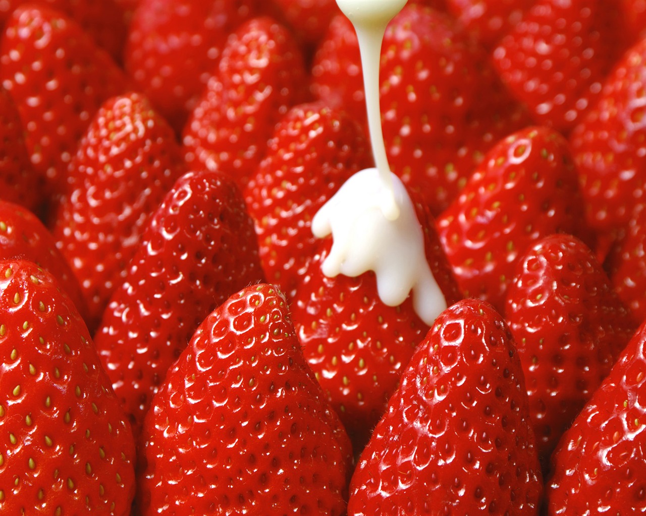 HD wallpaper fresh strawberries #16 - 1280x1024