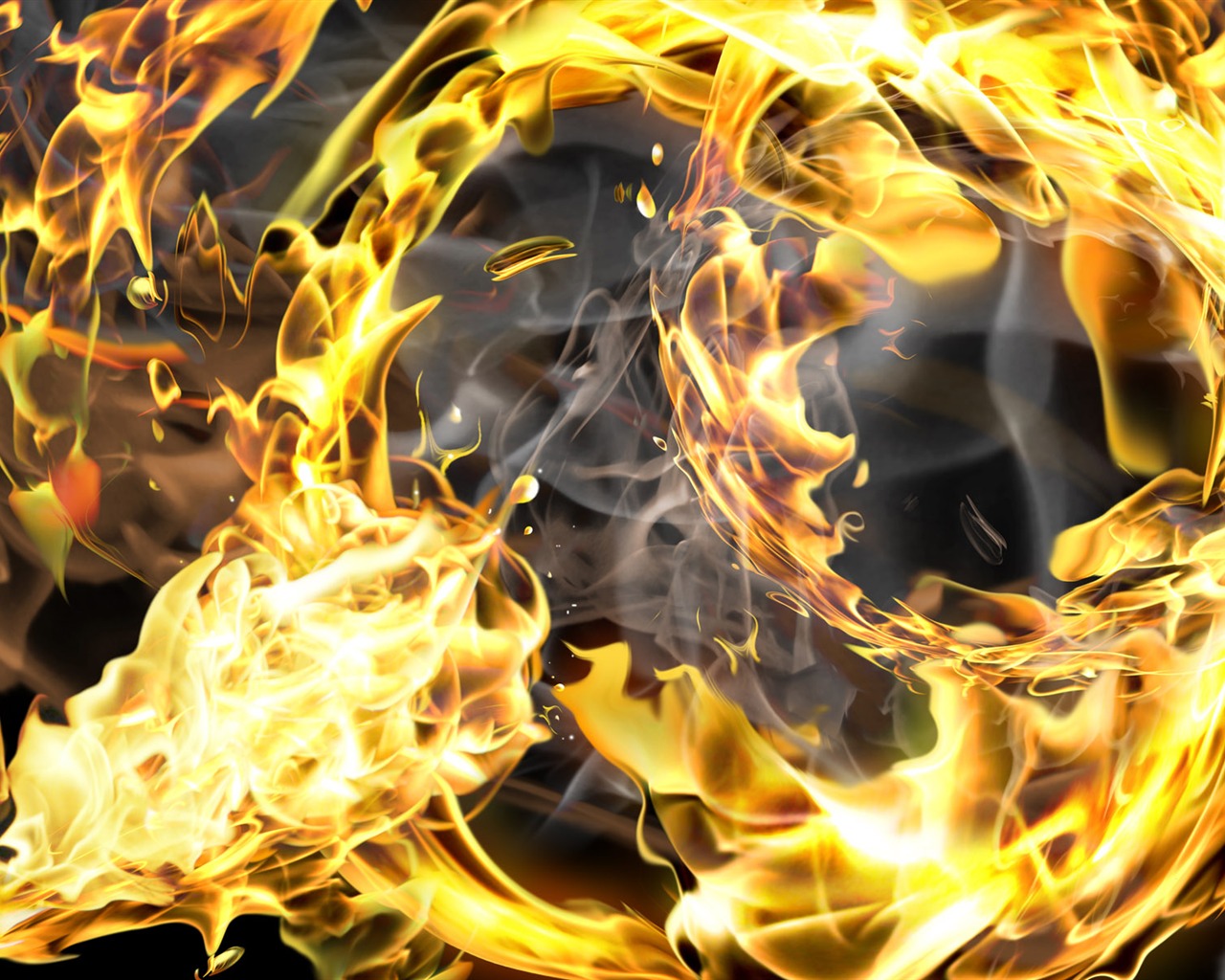 Flame Funkce HD tapetu #14 - 1280x1024