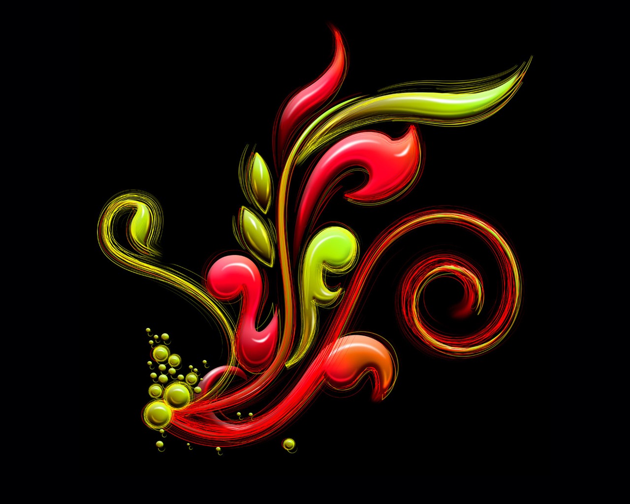 Colorful pattern wallpaper (4) #1 - 1280x1024