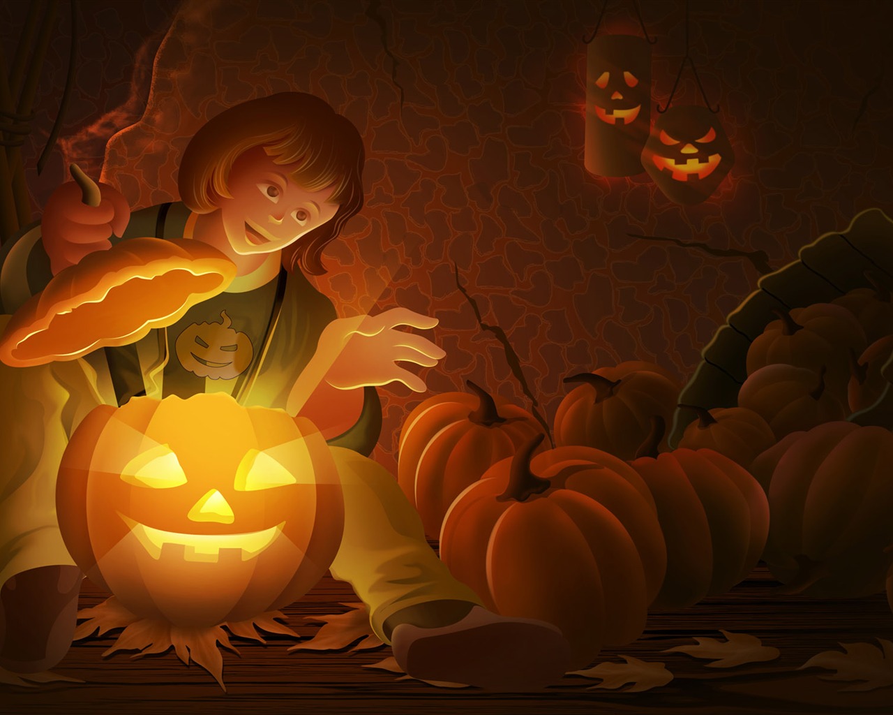 Halloween Téma Tapety na plochu (3) #10 - 1280x1024