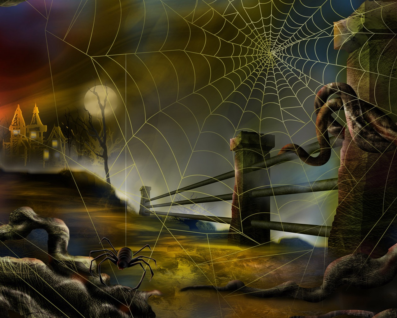 Halloween Téma Tapety na plochu (3) #11 - 1280x1024