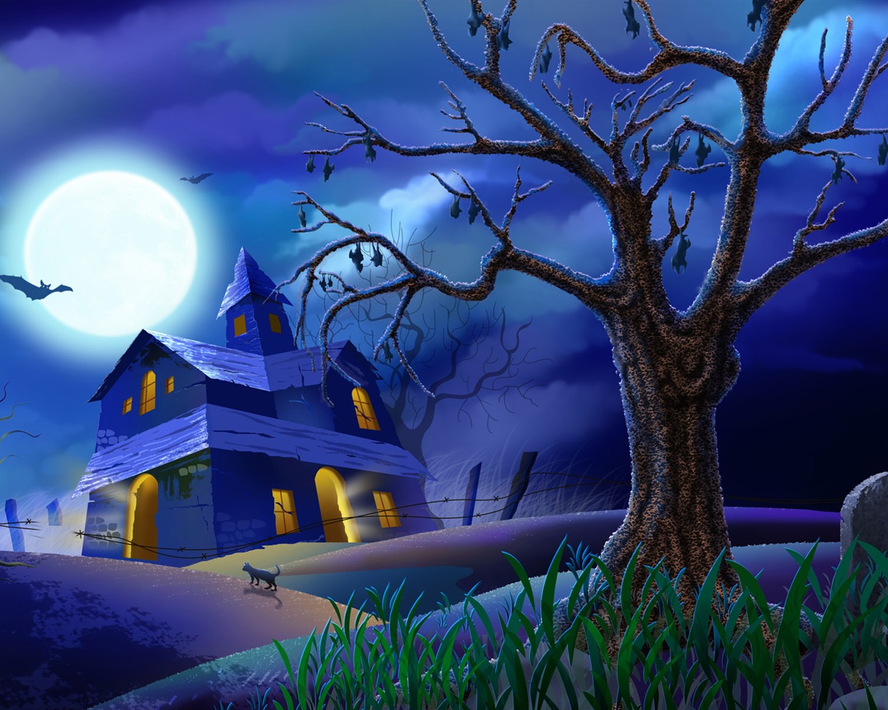 Fonds d'écran thème de l'Halloween (3) #20 - 1280x1024