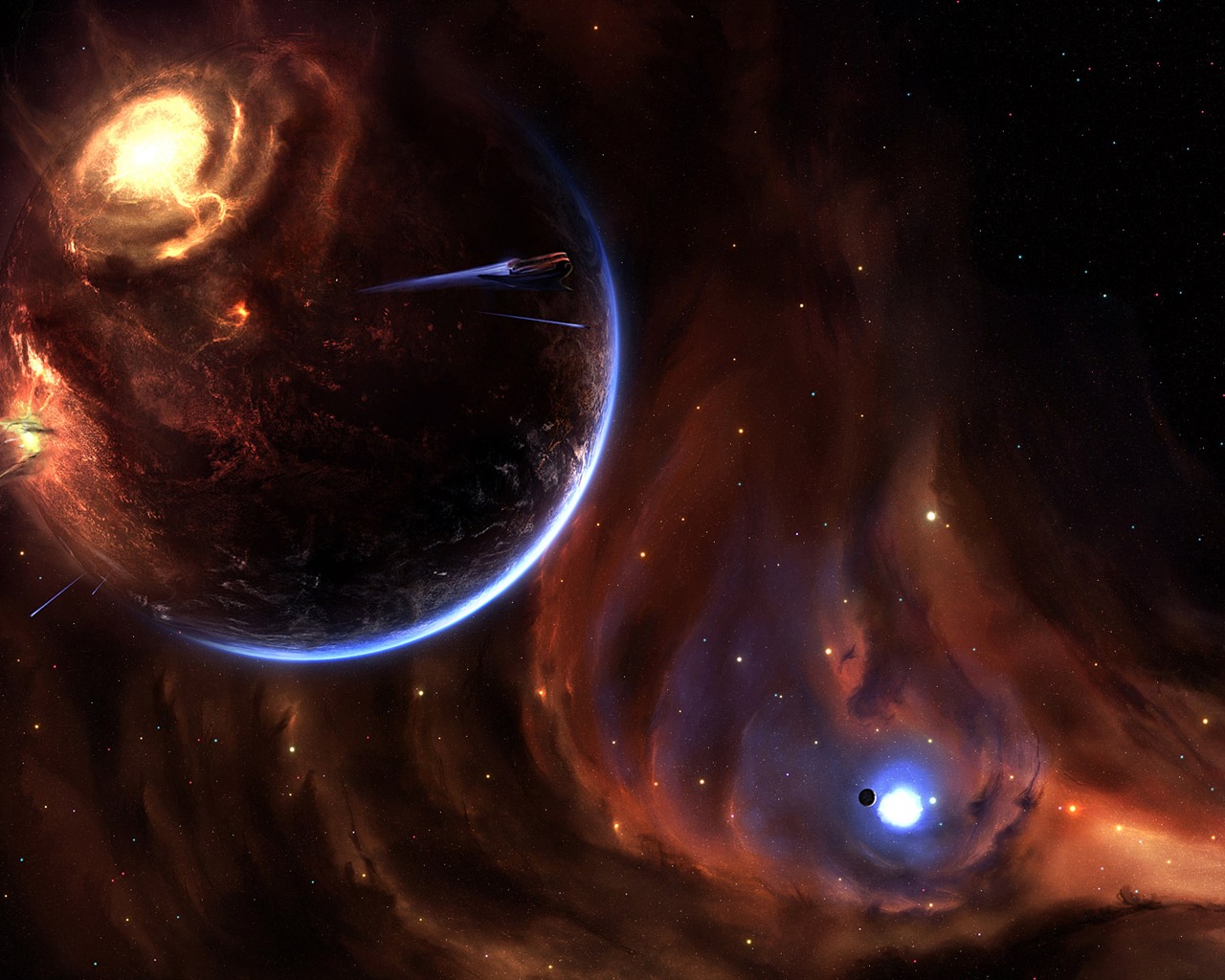 Širokoúhlý wallpaper Star Earth (1) #2 - 1280x1024