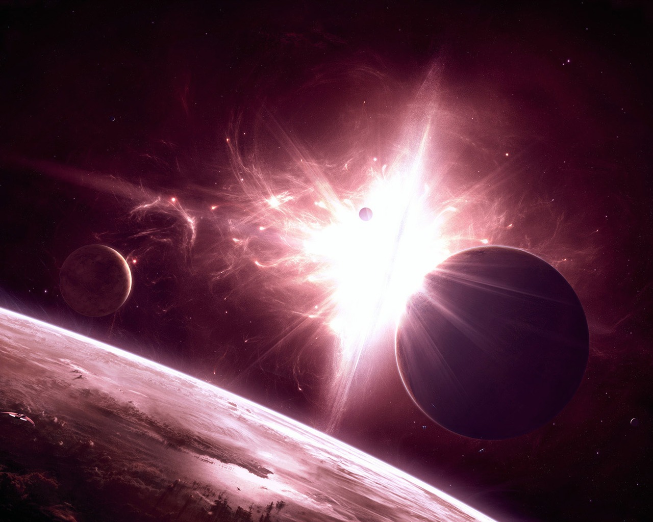 Širokoúhlý wallpaper Star Earth (1) #3 - 1280x1024