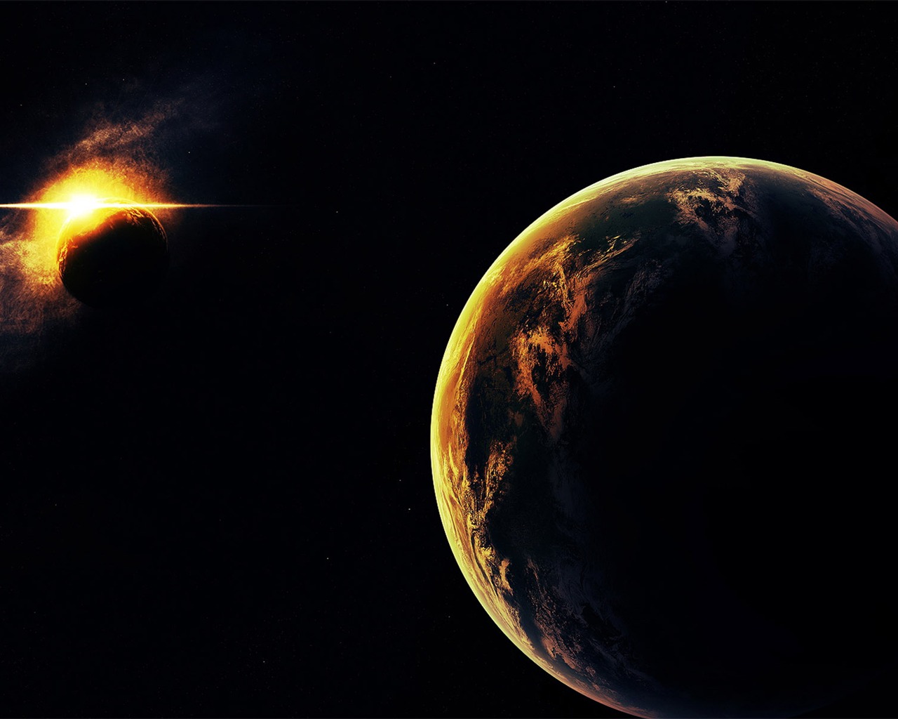 寬屏星空地球 壁紙(一) #18 - 1280x1024