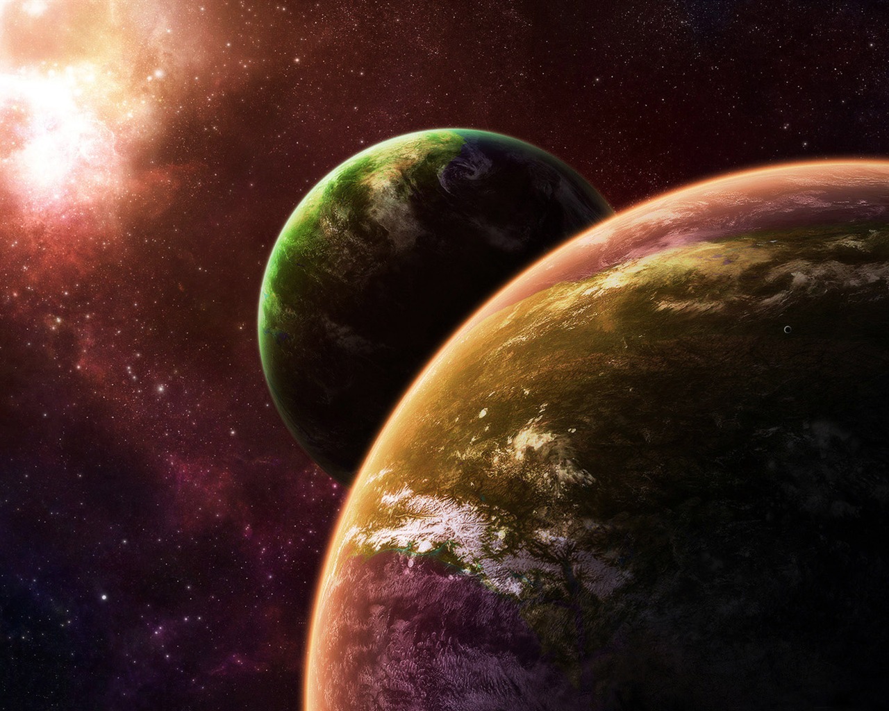 寬屏星空地球 壁紙(一) #19 - 1280x1024