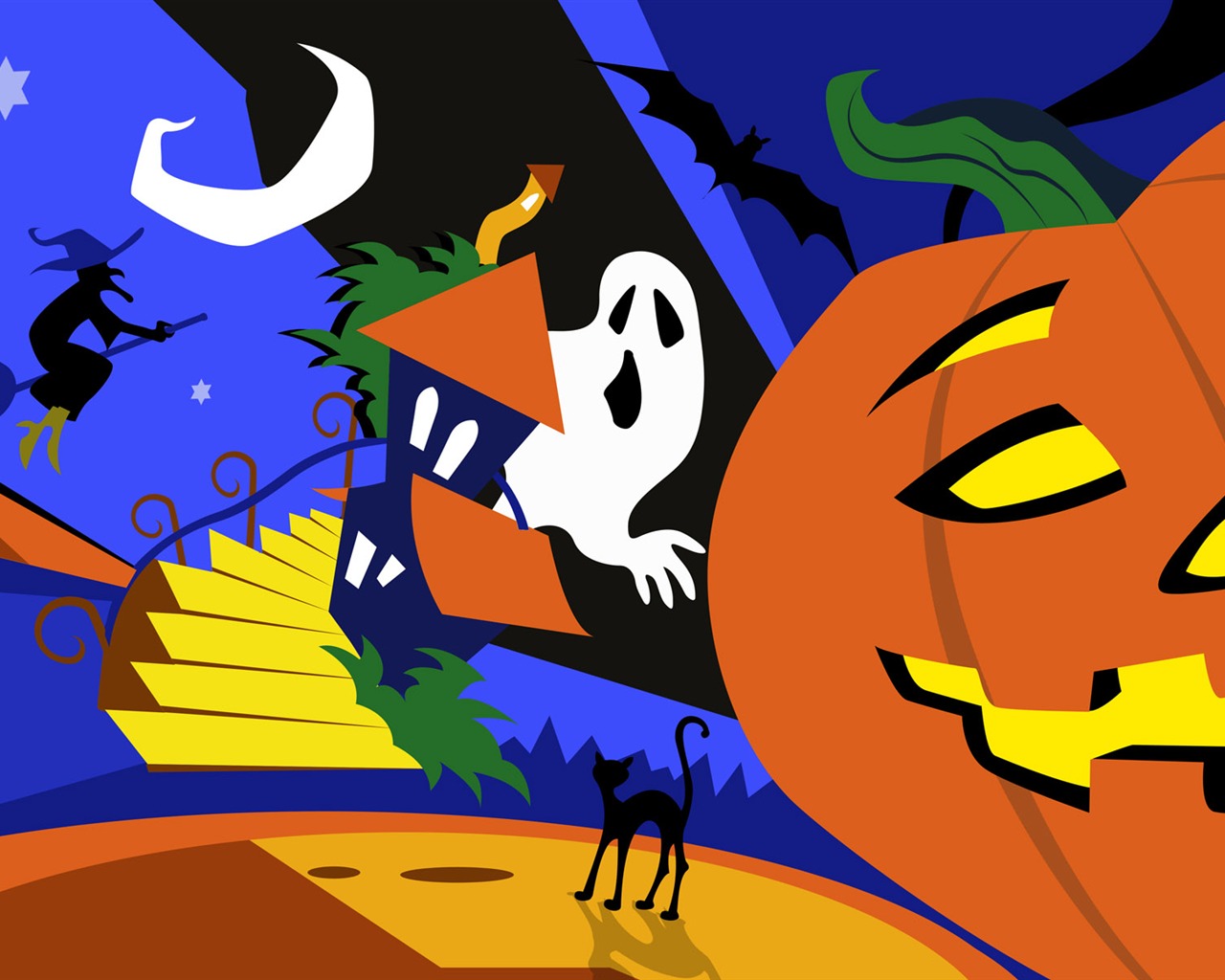 Halloween Téma Tapety na plochu (5) #1 - 1280x1024