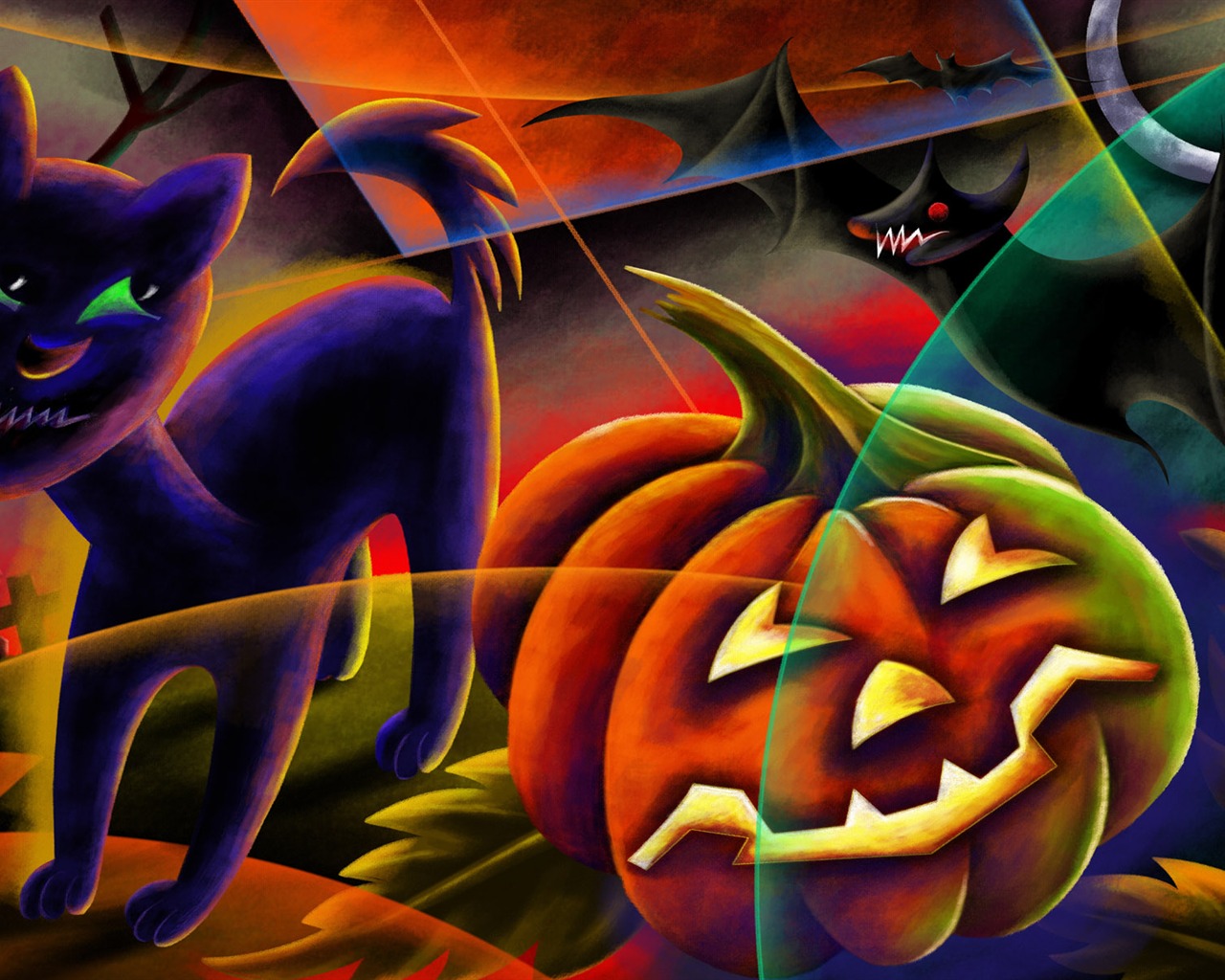 Halloween Téma Tapety na plochu (5) #12 - 1280x1024