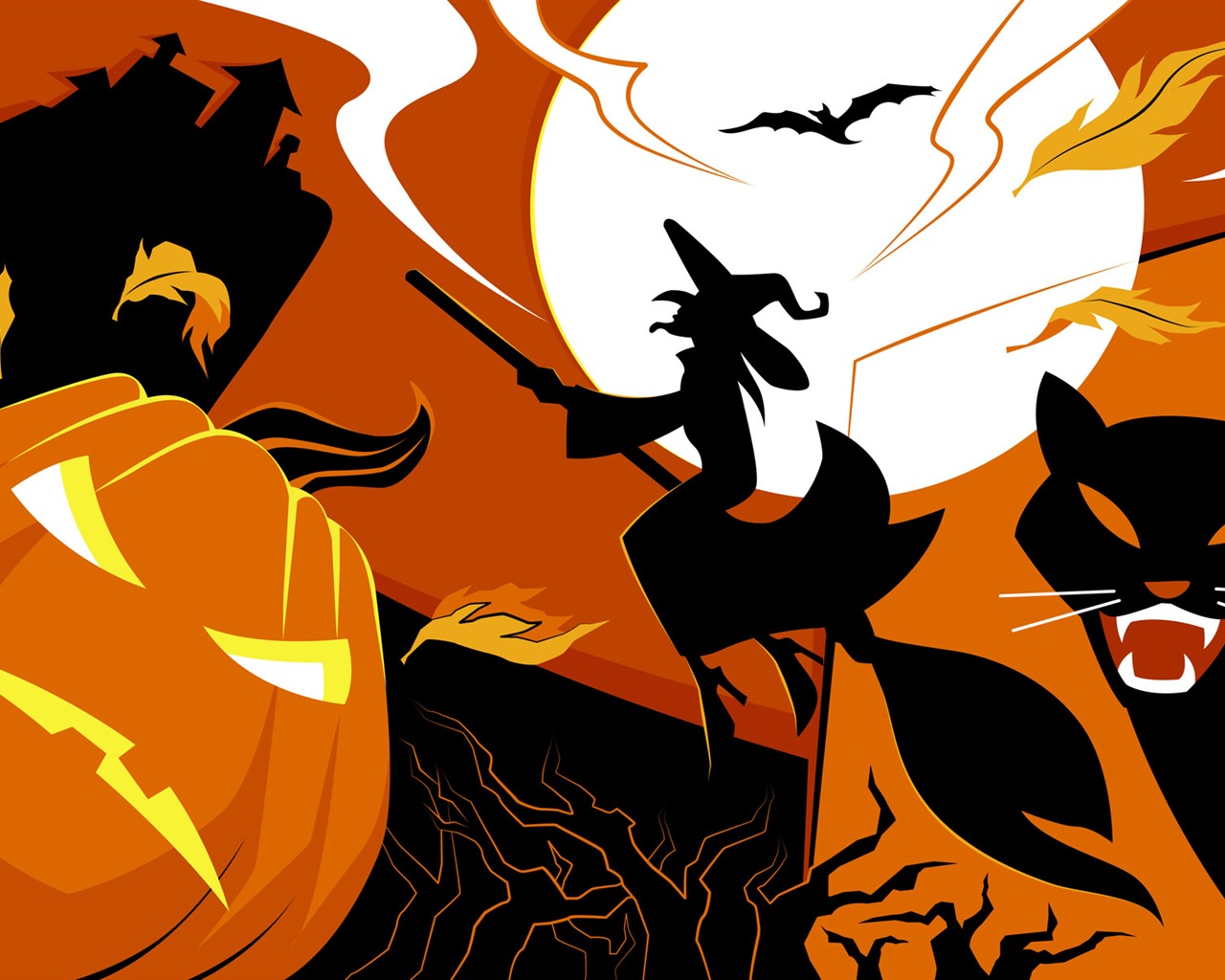 Halloween Téma Tapety na plochu (5) #13 - 1280x1024