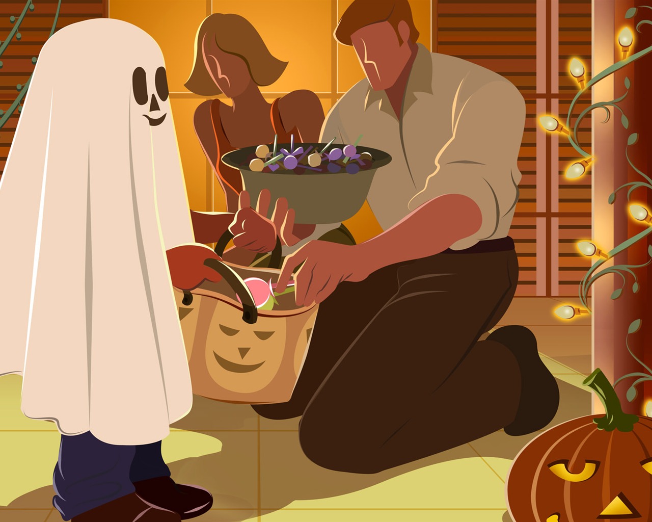 Halloween Téma Tapety na plochu (5) #17 - 1280x1024