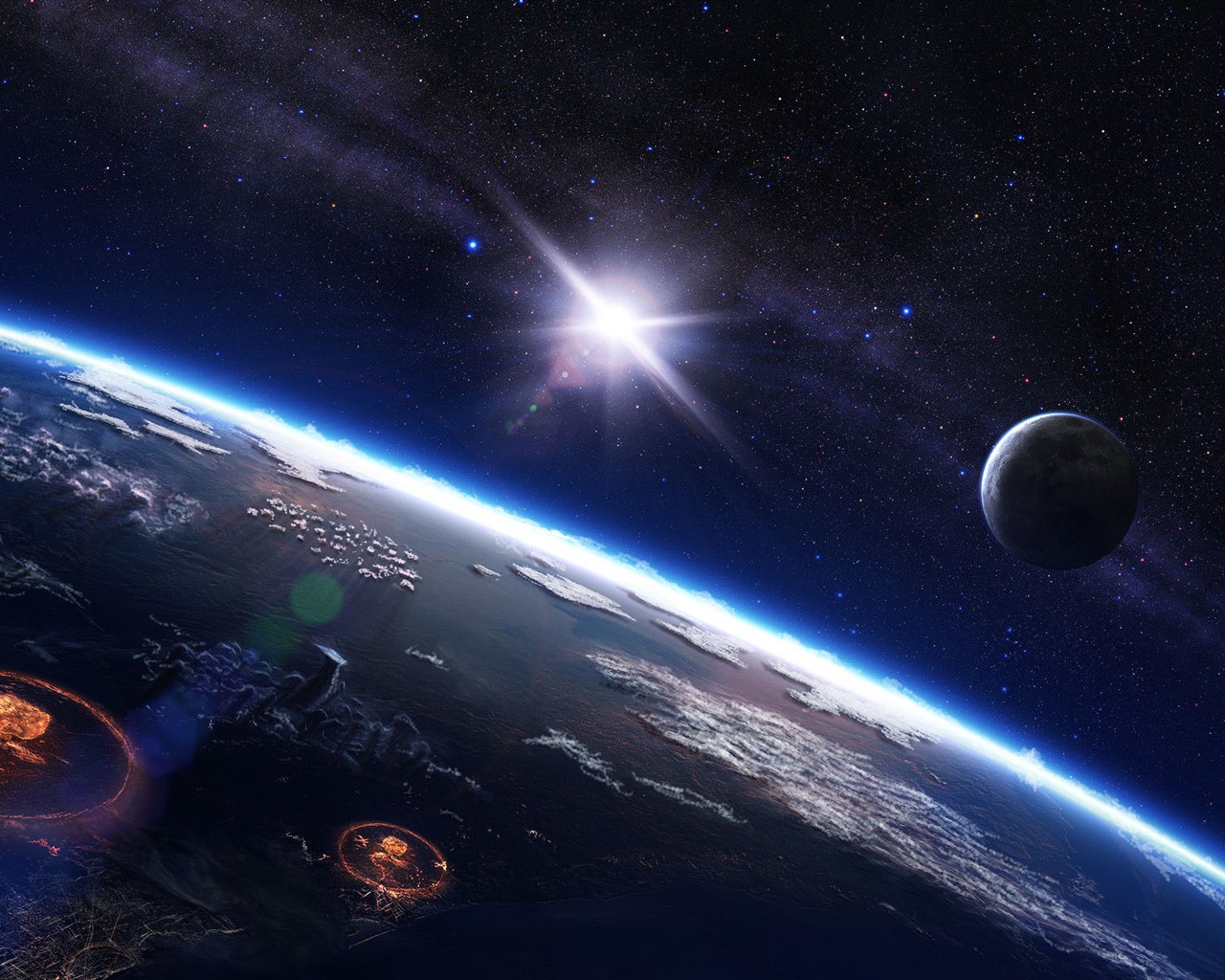 Širokoúhlý wallpaper Star Earth (2) #20 - 1280x1024