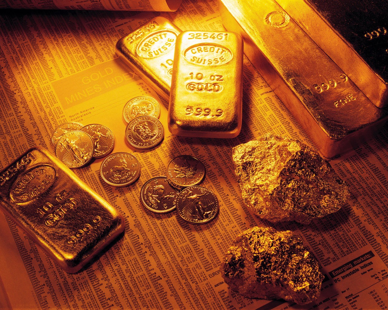 Gold tapety (1) #14 - 1280x1024
