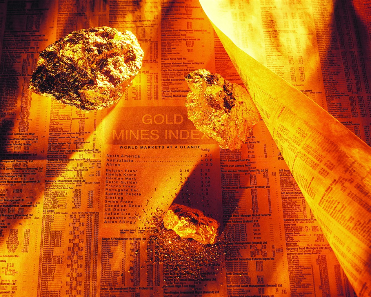 Gold wallpaper (2) #20 - 1280x1024