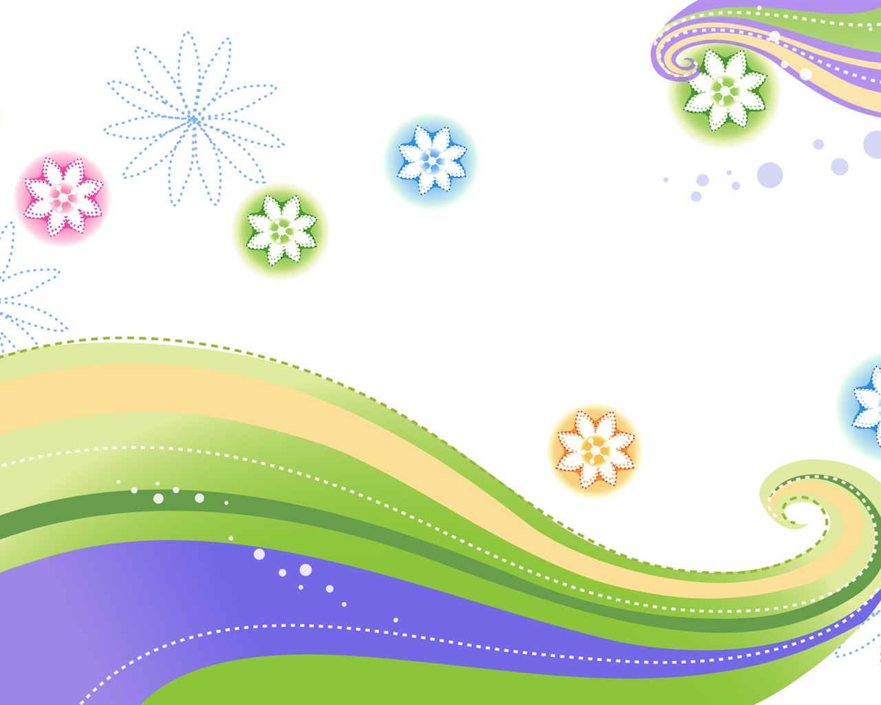Colorful vector background wallpaper (3) #11 - 1280x1024