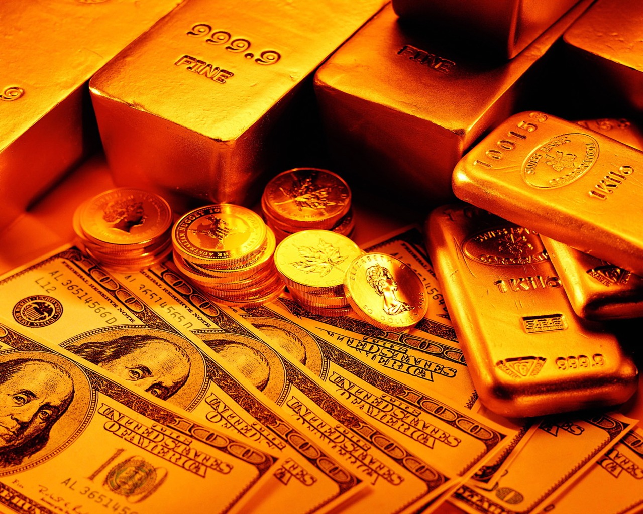 Gold tapety (3) #1 - 1280x1024