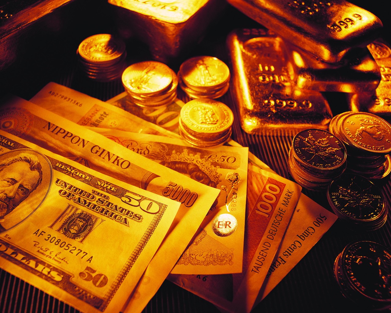 Gold tapety (3) #7 - 1280x1024