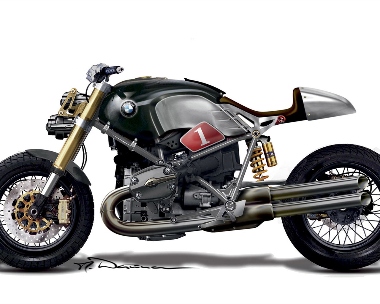 Koncepce motocyklu Tapety na plochu (1) #4 - 1280x1024