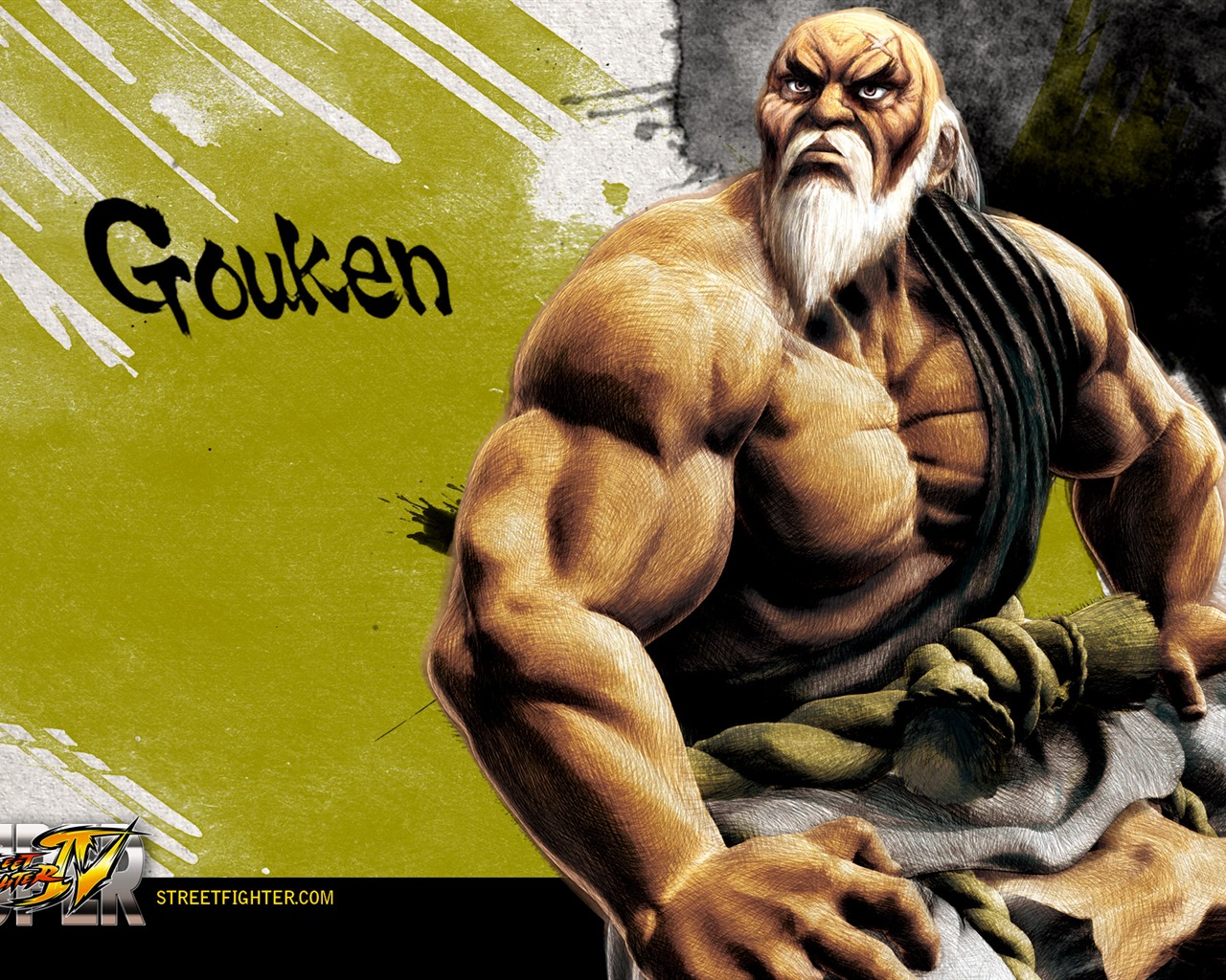 Super Street Fighter 4 Ink chinesischen Stil Tapete #10 - 1280x1024