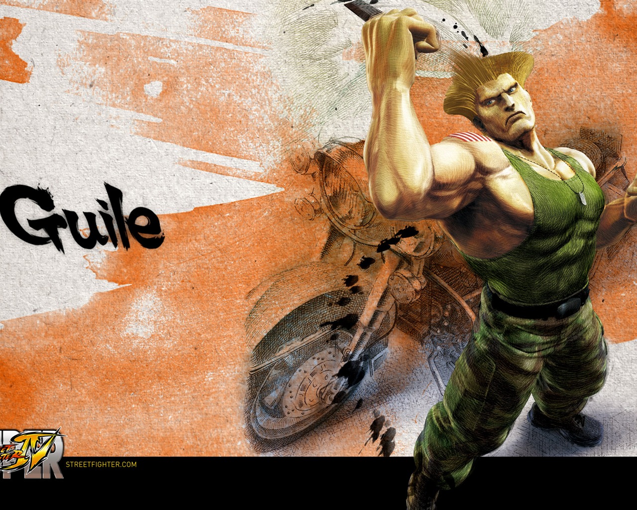 Super Street Fighter 4 Ink chinesischen Stil Tapete #11 - 1280x1024