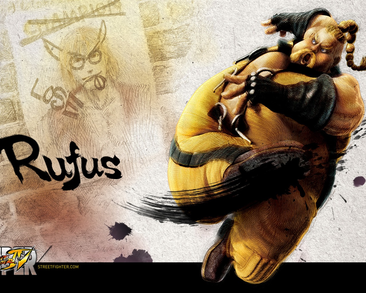 Super Street Fighter 4 Ink Chinese style wallpaper #16 - 1280x1024