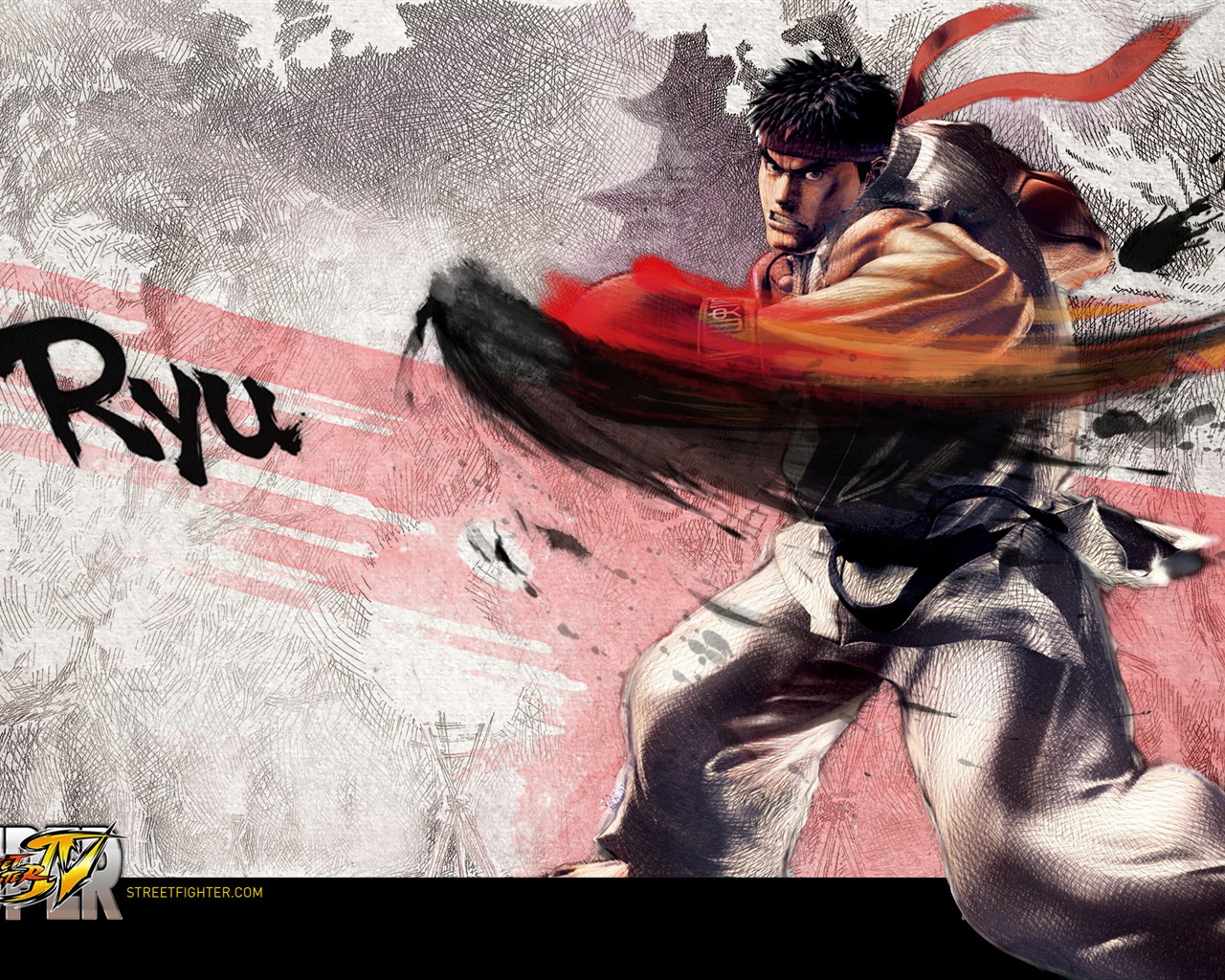 Super Street Fighter 4 Ink chinesischen Stil Tapete #17 - 1280x1024