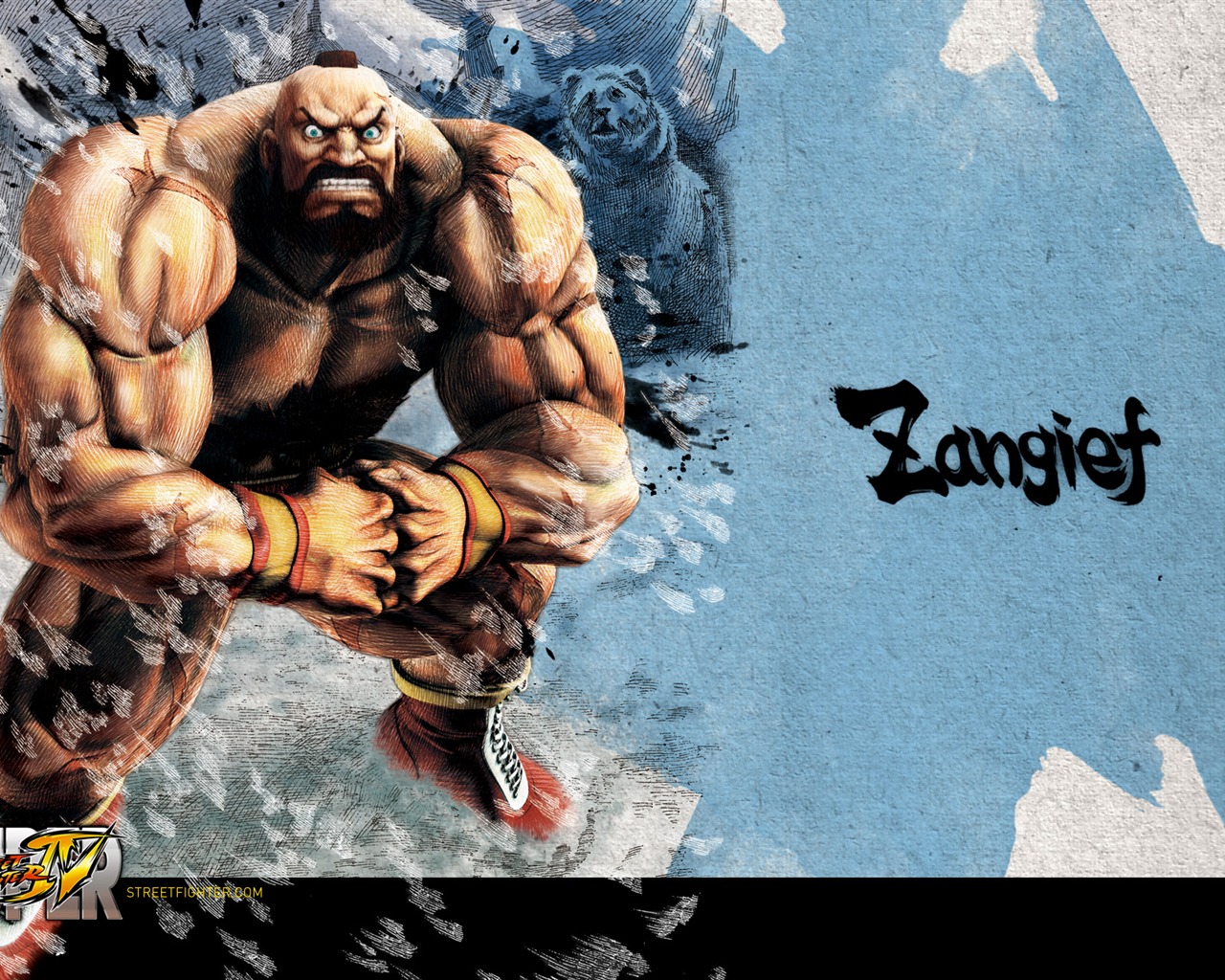 Super Street Fighter 4 Ink chinesischen Stil Tapete #19 - 1280x1024