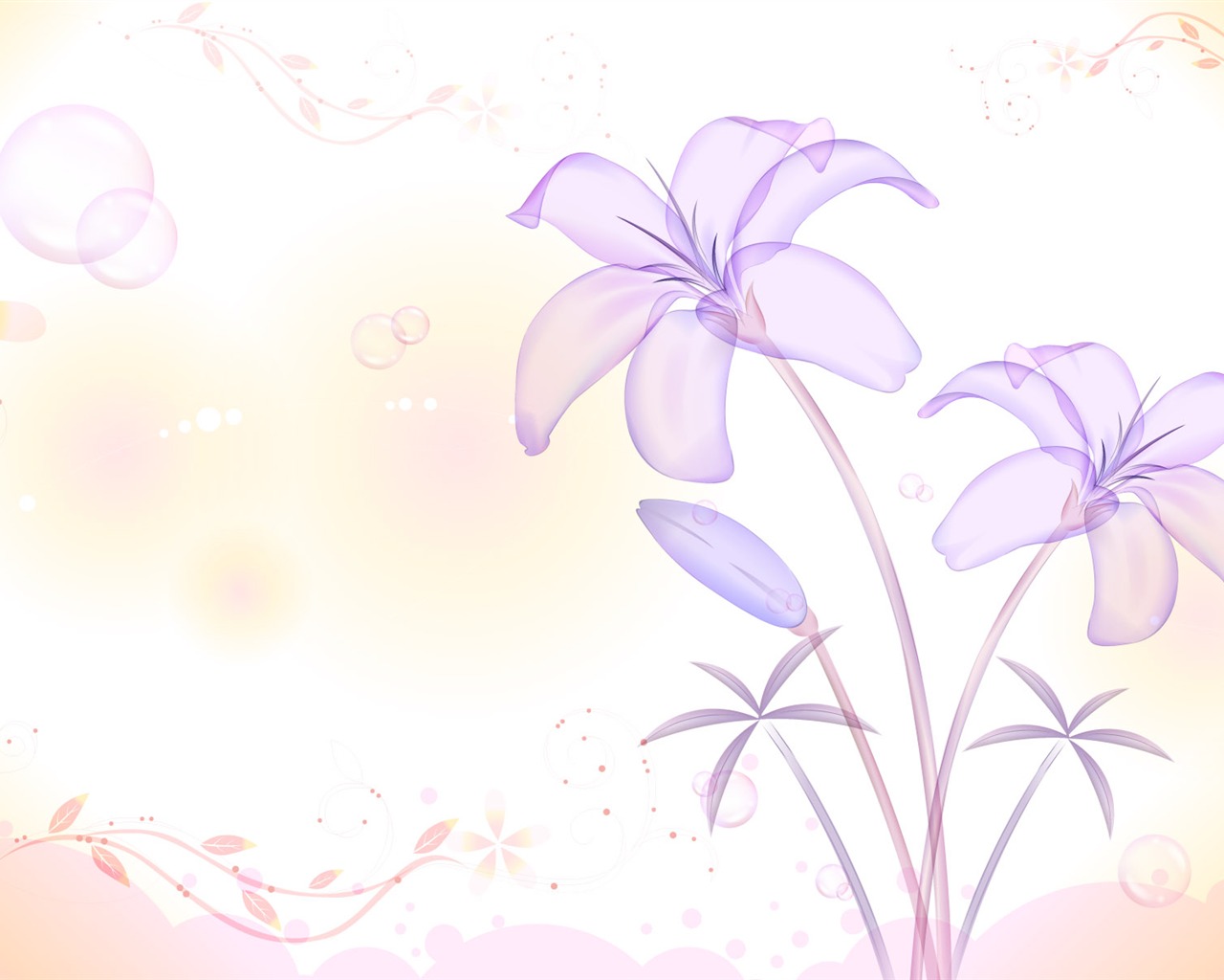 炫彩花紋 壁紙(十) #17 - 1280x1024